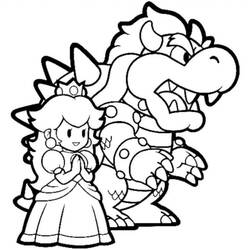 Dessin à colorier: Super Mario Bros (Jeux Vidéos) #153714 - Coloriages à Imprimer Gratuits