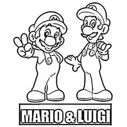 Dessin à colorier: Super Mario Bros (Jeux Vidéos) #153722 - Coloriages à Imprimer Gratuits