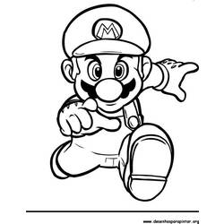 Dessin à colorier: Super Mario Bros (Jeux Vidéos) #153724 - Coloriages à Imprimer Gratuits