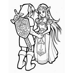 Dessin à colorier: Zelda (Jeux Vidéos) #113299 - Coloriages à Imprimer Gratuits