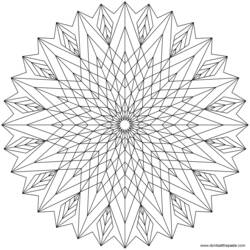 Dessin à colorier: Mandalas (Mandalas) #22944 - Coloriages à Imprimer Gratuits