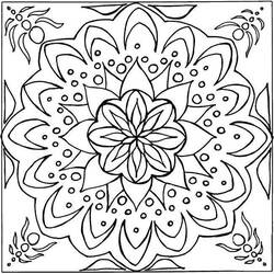 Dessin à colorier: Mandalas (Mandalas) #23067 - Coloriages à Imprimer Gratuits