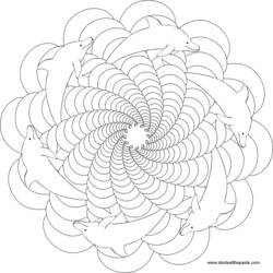 Dessin à colorier: Mandalas Animaux (Mandalas) #22754 - Coloriages à Imprimer Gratuits