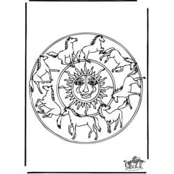 Dessin à colorier: Mandalas Animaux (Mandalas) #22767 - Coloriages à Imprimer Gratuits