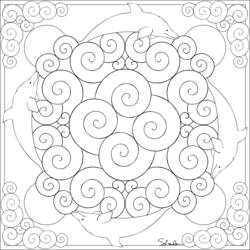 Dessin à colorier: Mandalas Animaux (Mandalas) #22851 - Coloriages à Imprimer Gratuits
