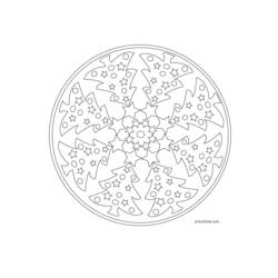 Dessin à colorier: Mandalas Étoile (Mandalas) #118000 - Coloriages à Imprimer Gratuits