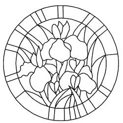 Dessin à colorier: Mandalas Fleurs (Mandalas) #117031 - Coloriages à Imprimer Gratuits