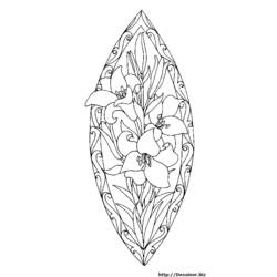 Dessin à colorier: Mandalas Fleurs (Mandalas) #117066 - Coloriages à Imprimer Gratuits