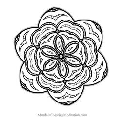 Dessin à colorier: Mandalas Fleurs (Mandalas) #117102 - Coloriages à Imprimer Gratuits