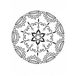Dessin à colorier: Mandalas Fleurs (Mandalas) #117103 - Coloriages à Imprimer Gratuits