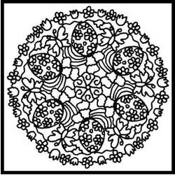 Dessin à colorier: Mandalas Fleurs (Mandalas) #117127 - Coloriages à Imprimer Gratuits