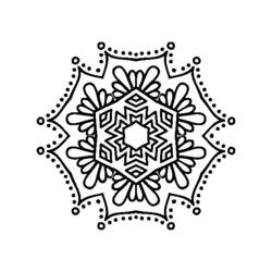 Dessin à colorier: Mandalas Fleurs (Mandalas) #117161 - Coloriages à Imprimer Gratuits
