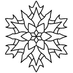 Dessin à colorier: Mandalas Flocon (Mandalas) #117605 - Coloriages à Imprimer Gratuits