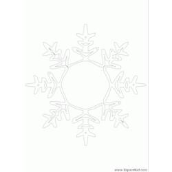 Dessin à colorier: Mandalas Flocon (Mandalas) #117703 - Coloriages à Imprimer Gratuits