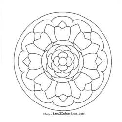 Dessin à colorier: Mandalas pour Enfants (Mandalas) #124127 - Coloriages à Imprimer Gratuits