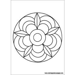Dessin à colorier: Mandalas pour Enfants (Mandalas) #124177 - Coloriages à Imprimer Gratuits