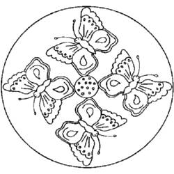 Dessin à colorier: Mandalas pour Enfants (Mandalas) #124213 - Coloriages à Imprimer Gratuits