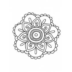 Dessin à colorier: Mandalas pour Enfants (Mandalas) #124283 - Coloriages à Imprimer Gratuits