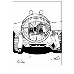 Dessin à colorier: Astronaute (Métiers et Professions) #87645 - Coloriages à Imprimer Gratuits