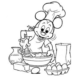 Dessin à colorier: Cuisinier / Cuisinière (Métiers et Professions) #91774 - Coloriages à Imprimer Gratuits