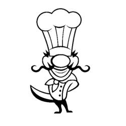 Dessin à colorier: Cuisinier / Cuisinière (Métiers et Professions) #91793 - Coloriages à Imprimer Gratuits