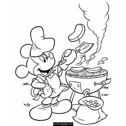 Dessin à colorier: Cuisinier / Cuisinière (Métiers et Professions) #91849 - Coloriages à Imprimer Gratuits