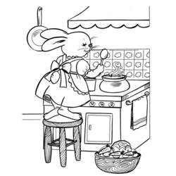 Dessin à colorier: Cuisinier / Cuisinière (Métiers et Professions) #91897 - Coloriages à Imprimer Gratuits