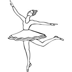 Dessin à colorier: Danseur / Danseuse (Métiers et Professions) #92132 - Coloriages à Imprimer Gratuits