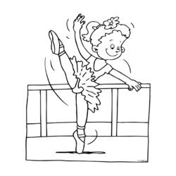 Dessin à colorier: Danseur / Danseuse (Métiers et Professions) #92178 - Coloriages à Imprimer Gratuits