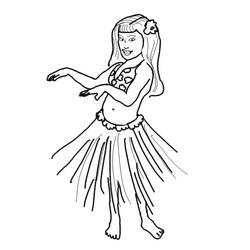 Dessin à colorier: Danseur / Danseuse (Métiers et Professions) #92222 - Coloriages à Imprimer Gratuits