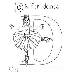 Dessin à colorier: Danseur / Danseuse (Métiers et Professions) #92315 - Coloriages à Imprimer Gratuits