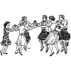 Dessin à colorier: Danseur / Danseuse (Métiers et Professions) #92384 - Coloriages à Imprimer Gratuits