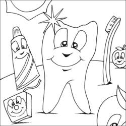 Dessin à colorier: Dentiste (Métiers et Professions) #92813 - Coloriages à Imprimer Gratuits
