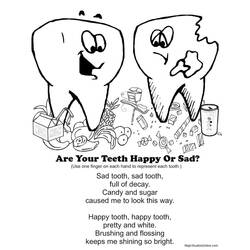 Dessin à colorier: Dentiste (Métiers et Professions) #92831 - Coloriages à Imprimer Gratuits