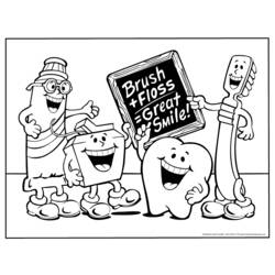 Dessin à colorier: Dentiste (Métiers et Professions) #92842 - Coloriages à Imprimer Gratuits