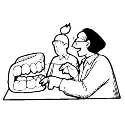 Dessin à colorier: Dentiste (Métiers et Professions) #92867 - Coloriages à Imprimer Gratuits