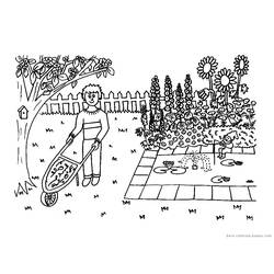 Dessin à colorier: Jardinier (Métiers et Professions) #98667 - Coloriages à Imprimer Gratuits