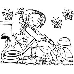 Dessin à colorier: Jardinier (Métiers et Professions) #98846 - Coloriages à Imprimer Gratuits