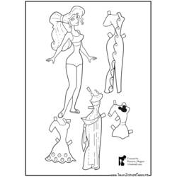 Dessin à colorier: Mannequin (Métiers et Professions) #101495 - Coloriages à Imprimer Gratuits