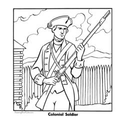 Dessin à colorier: Militaire (Métiers et Professions) #102192 - Coloriages à Imprimer Gratuits