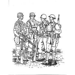 Dessin à colorier: Militaire (Métiers et Professions) #102394 - Coloriages à Imprimer Gratuits