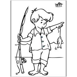 Dessin à colorier: Pêcheur (Métiers et Professions) #103954 - Coloriages à Imprimer Gratuits