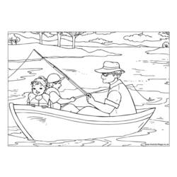 Dessin à colorier: Pêcheur (Métiers et Professions) #104053 - Coloriages à Imprimer Gratuits