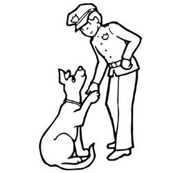Dessin à colorier: Policier (Métiers et Professions) #105370 - Coloriages à Imprimer Gratuits