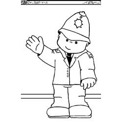 Dessin à colorier: Policier (Métiers et Professions) #105379 - Coloriages à Imprimer Gratuits