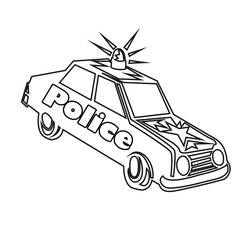 Dessin à colorier: Policier (Métiers et Professions) #105435 - Coloriages à Imprimer Gratuits