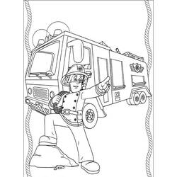 Dessin à colorier: Pompier (Métiers et Professions) #105595 - Coloriages à Imprimer Gratuits