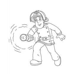 Dessin à colorier: Pompier (Métiers et Professions) #105604 - Coloriages à Imprimer Gratuits