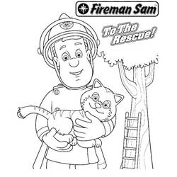 Dessin à colorier: Pompier (Métiers et Professions) #105625 - Coloriages à Imprimer Gratuits