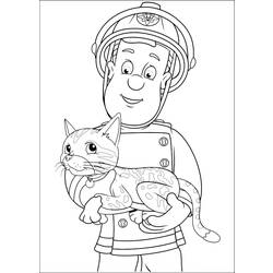 Dessin à colorier: Pompier (Métiers et Professions) #105729 - Coloriages à Imprimer Gratuits